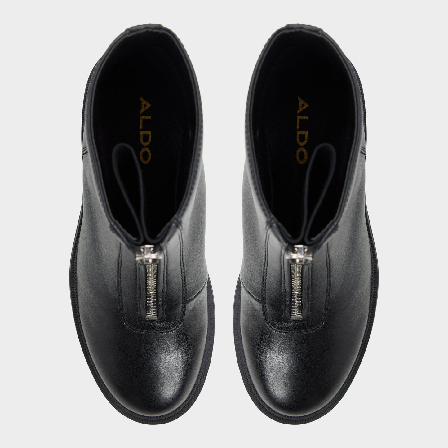 Merielle in Black - Ankle boot, Lug sole - Black