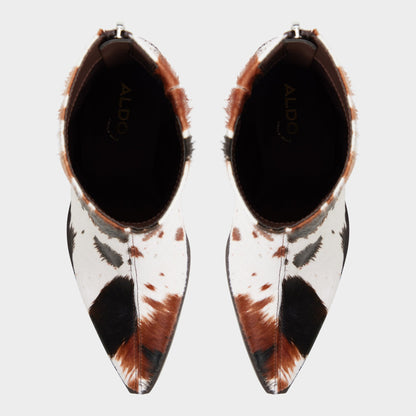 Norelle in Open Brown - Ankle boot, Block heel - Open brown