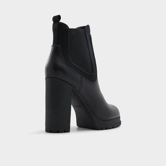 Bold Black Women's Ankle boots - Ankle boot, Lug sole - Black