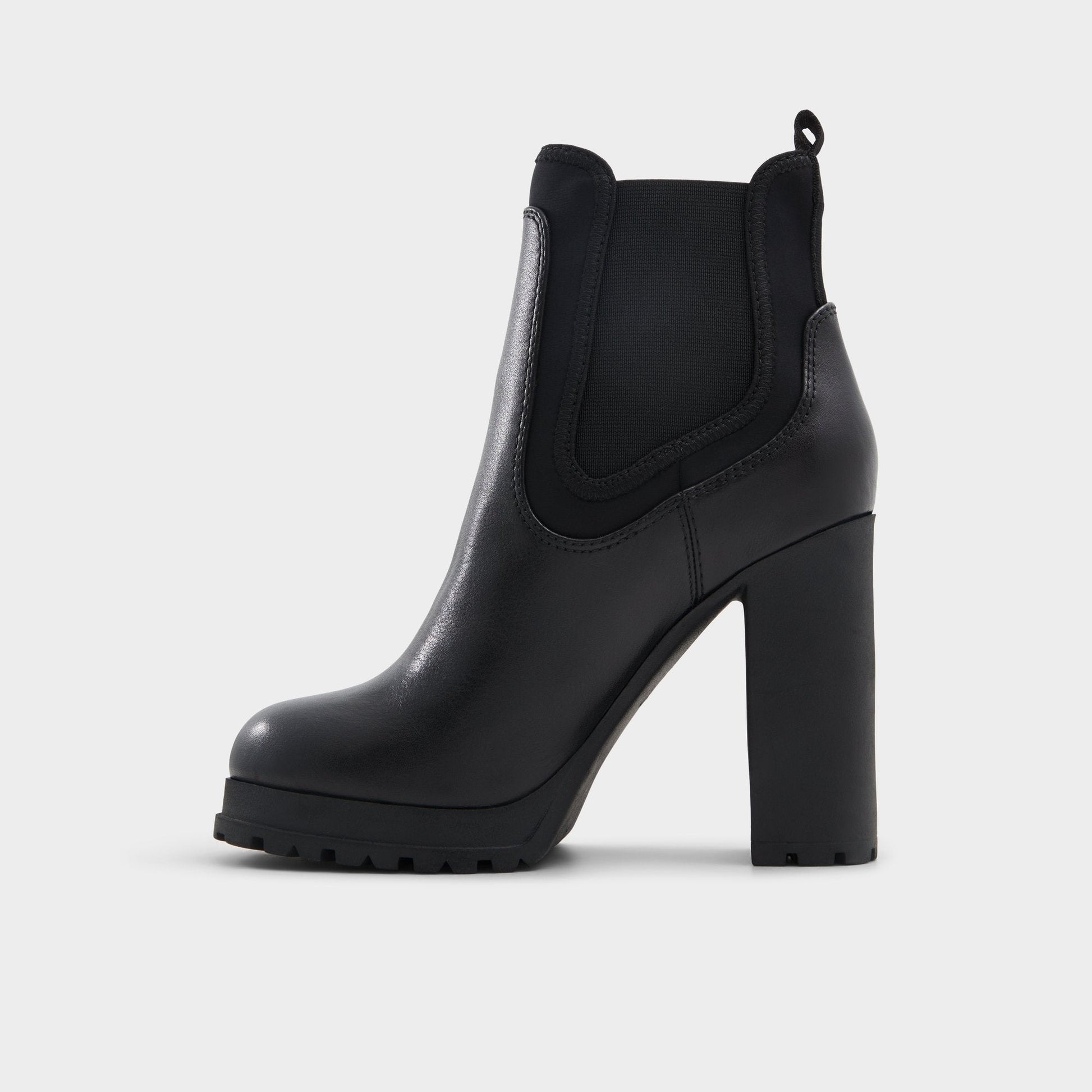 Bold Black Women's Ankle boots - Ankle boot, Lug sole - Black
