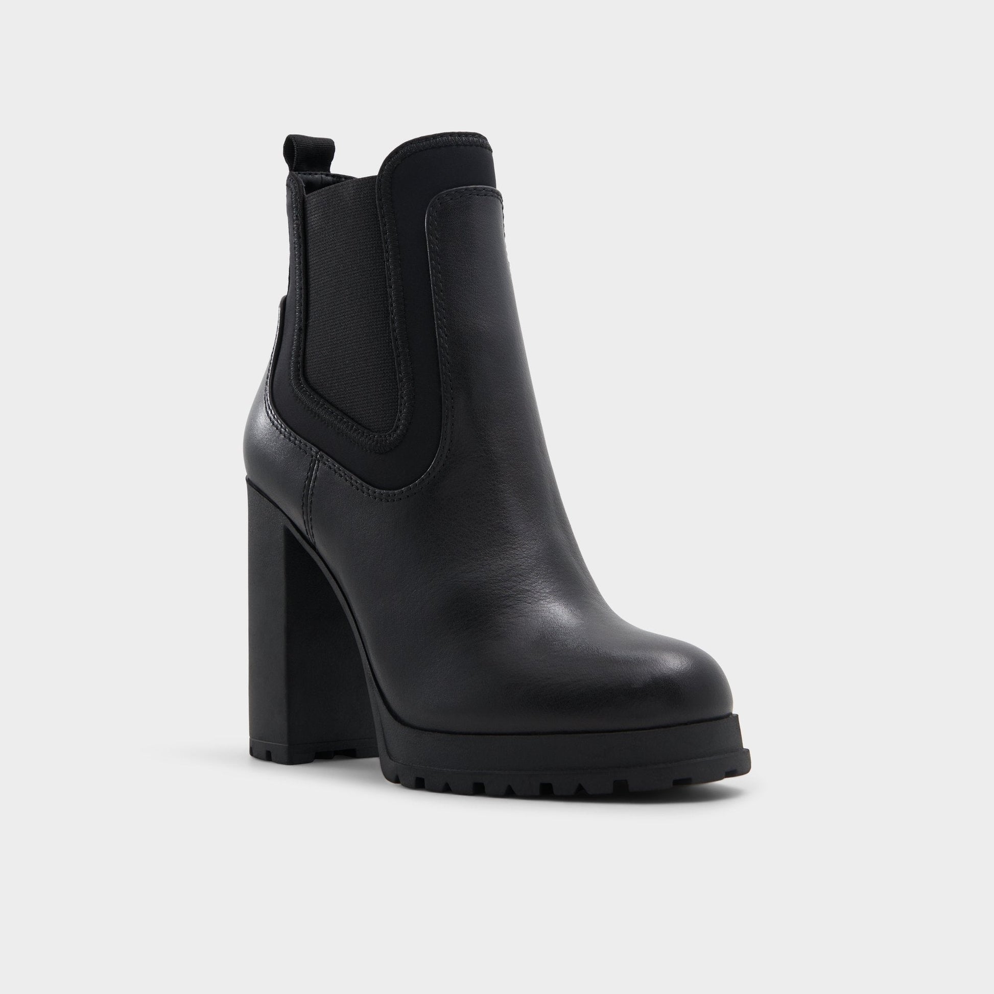 Bold Black Women's Ankle boots - Ankle boot, Lug sole - Black