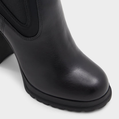 Bold Black Women's Ankle boots - Ankle boot, Lug sole - Black