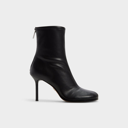 Evander in Black - Ankle boot, Stiletto heel - Black