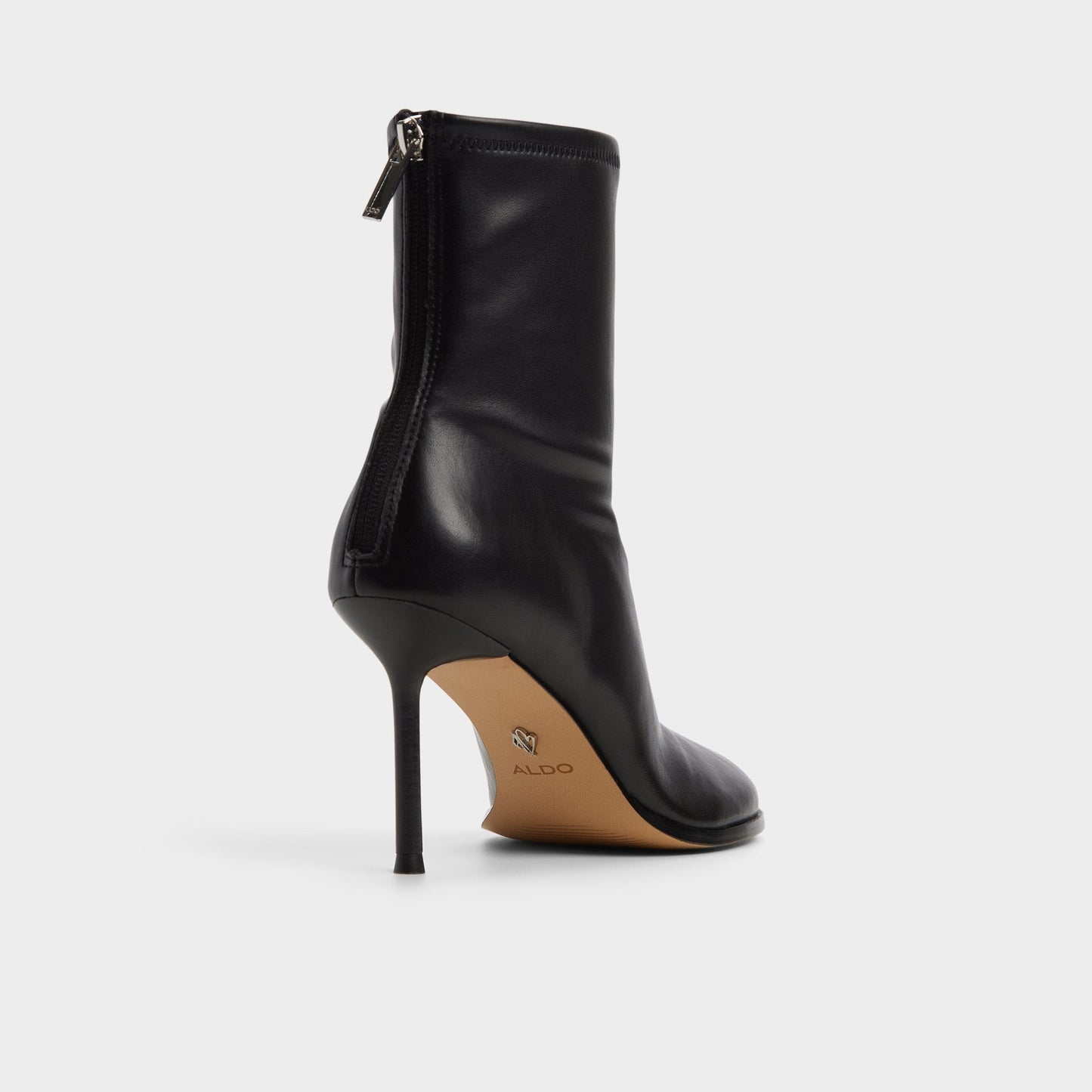 Evander in Black - Ankle boot, Stiletto heel - Black