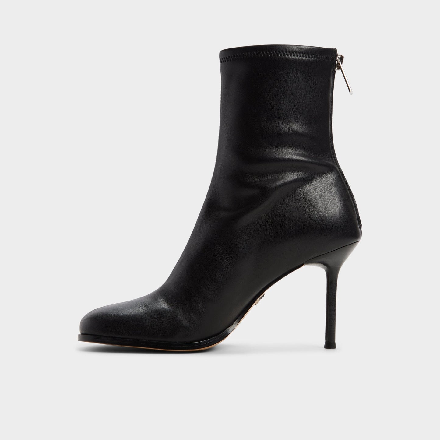 Evander in Black - Ankle boot, Stiletto heel - Black