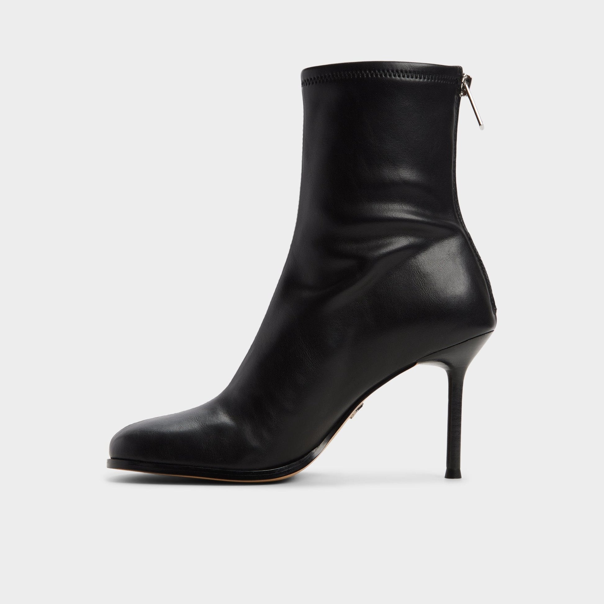 Evander in Black - Ankle boot, Stiletto heel - Black