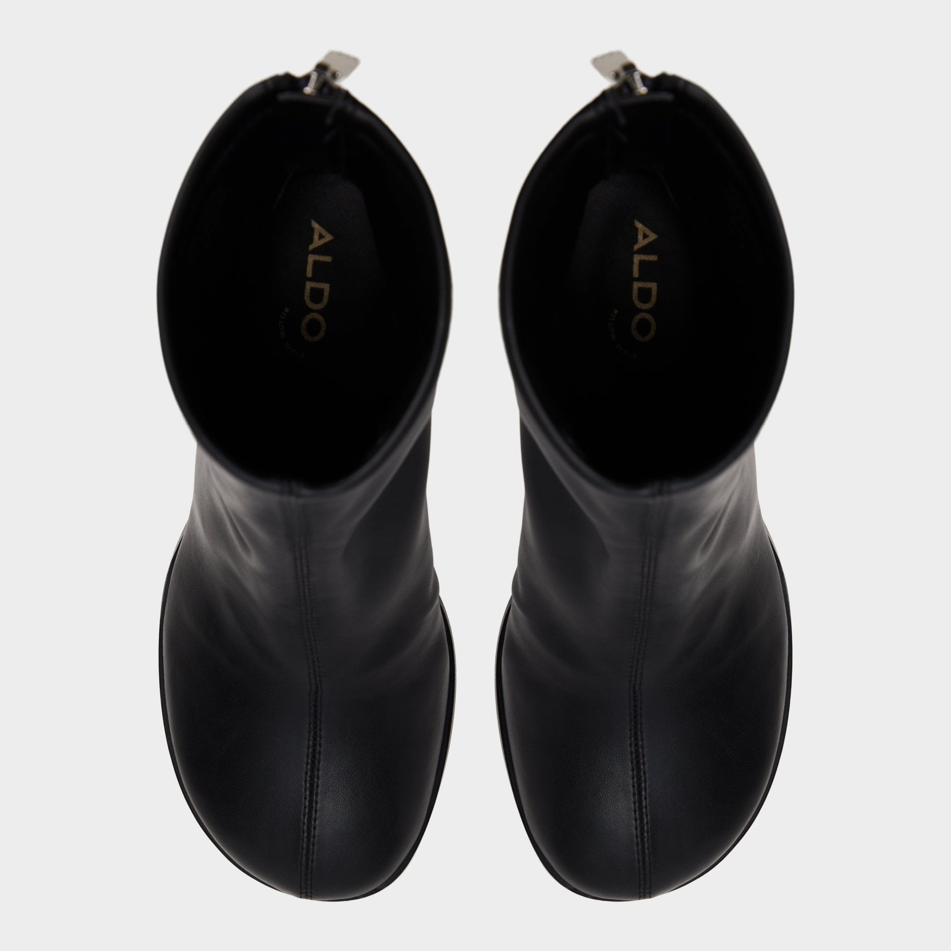 Evander in Black - Ankle boot, Stiletto heel - Black