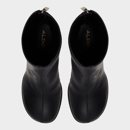 Evander in Black - Ankle boot, Stiletto heel - Black