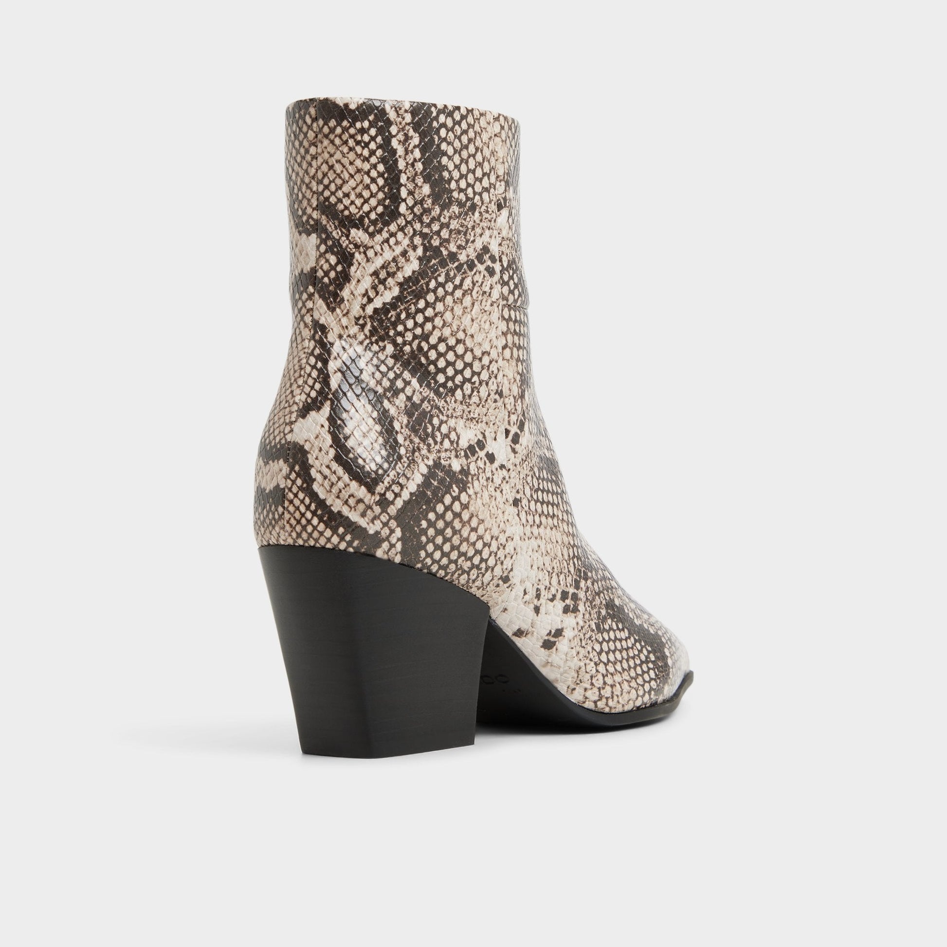 Shanah in Open Brown - Ankle boot, Block heel - Open brown