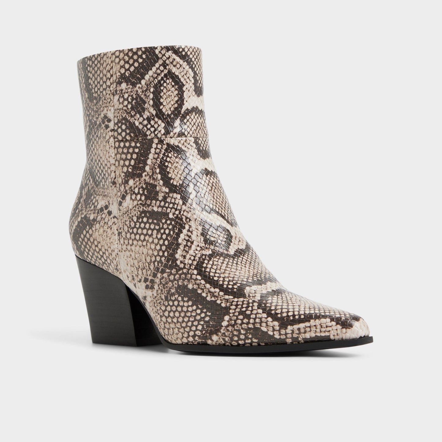 Shanah in Open Brown - Ankle boot, Block heel - Open brown
