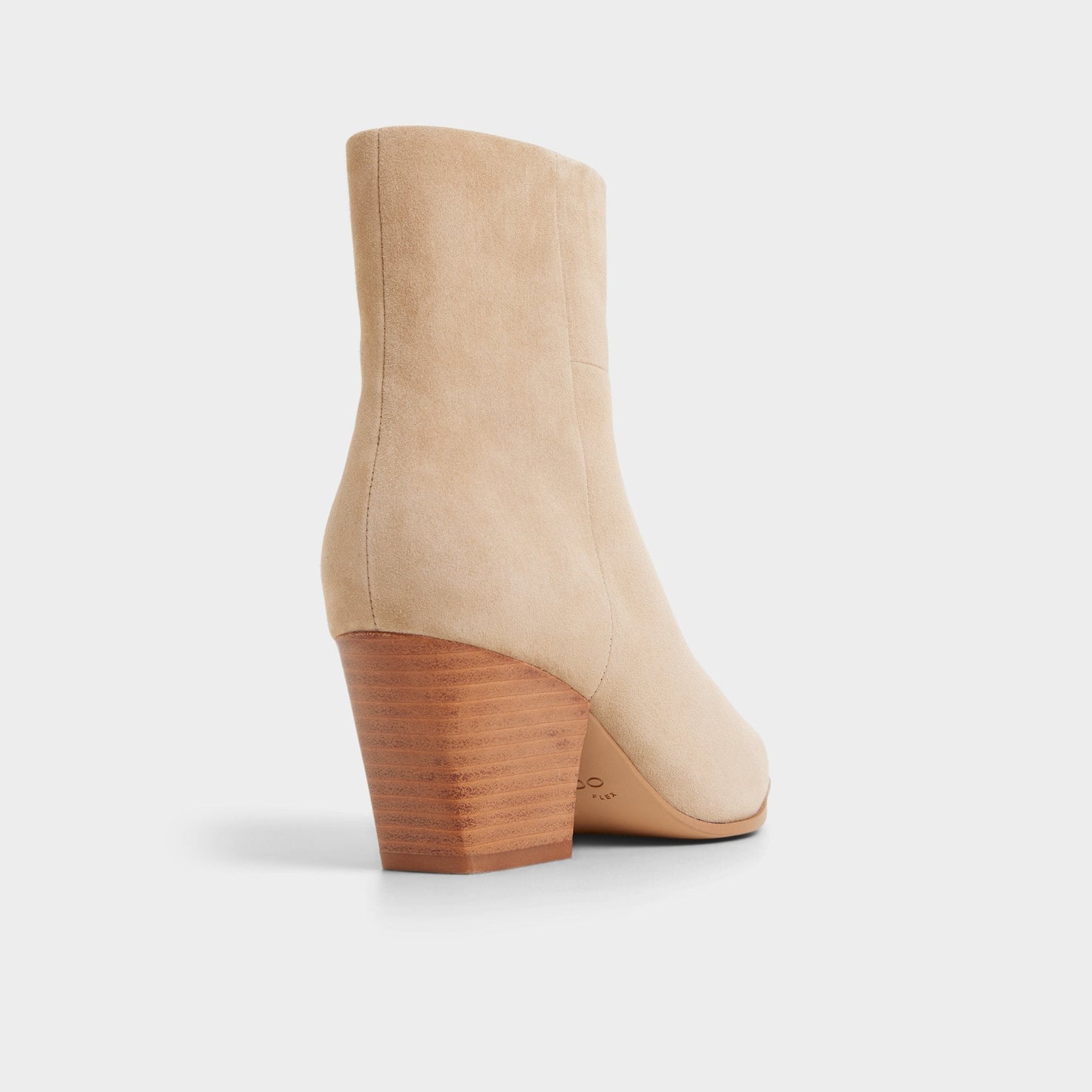 Shanah in Light Beige - Ankle boot, Block heel - Light beige