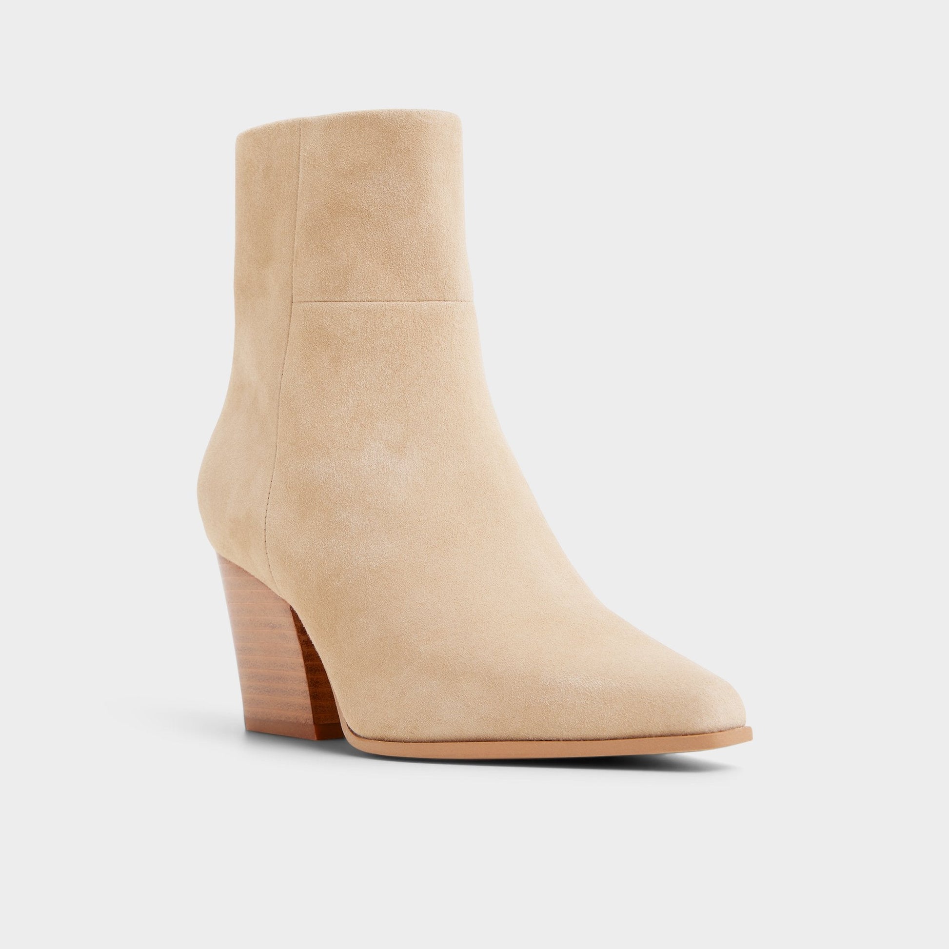 Shanah in Light Beige - Ankle boot, Block heel - Light beige
