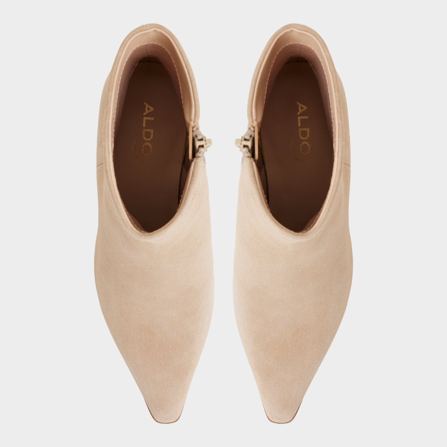 Shanah in Light Beige - Ankle boot, Block heel - Light beige