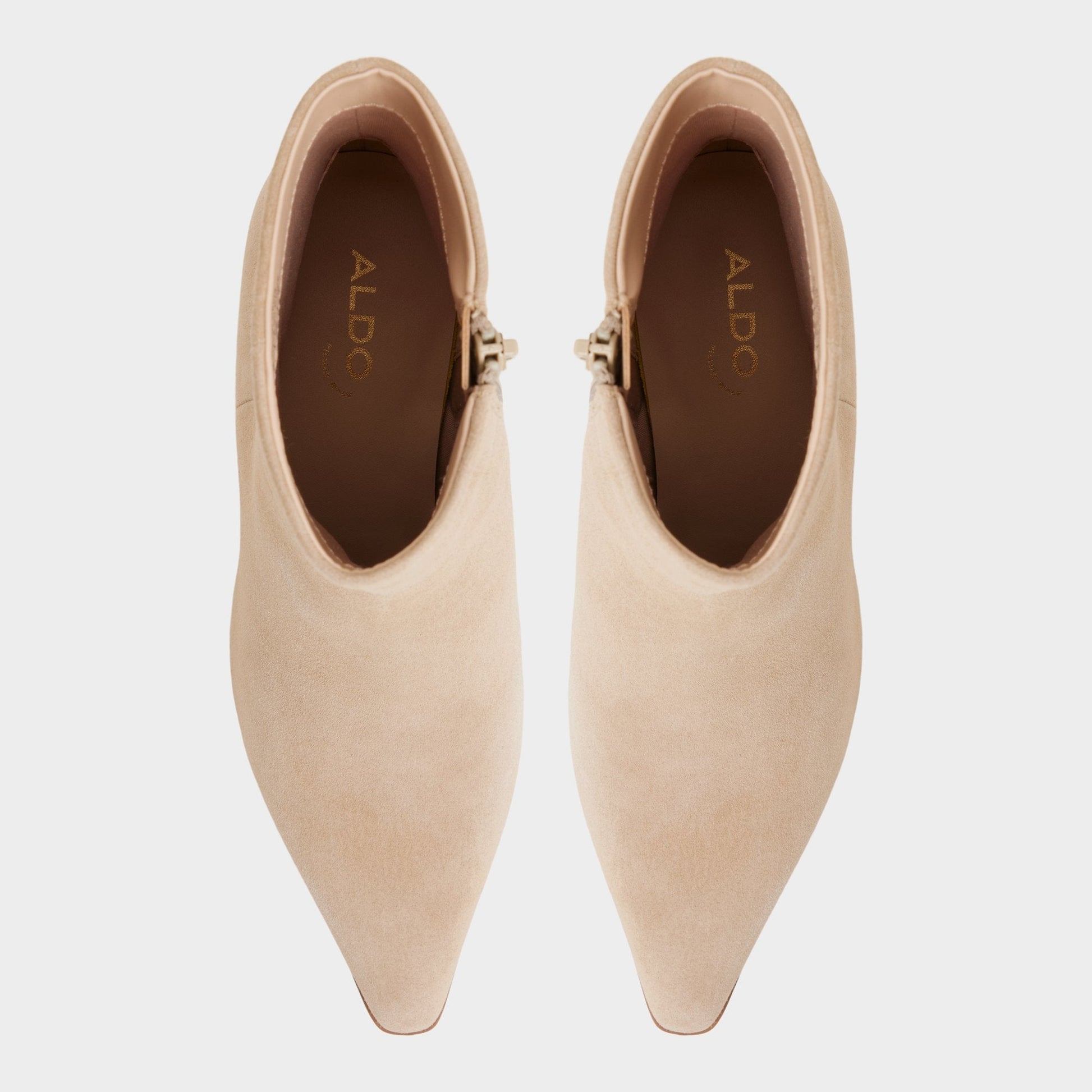 Shanah in Light Beige - Ankle boot, Block heel - Light beige