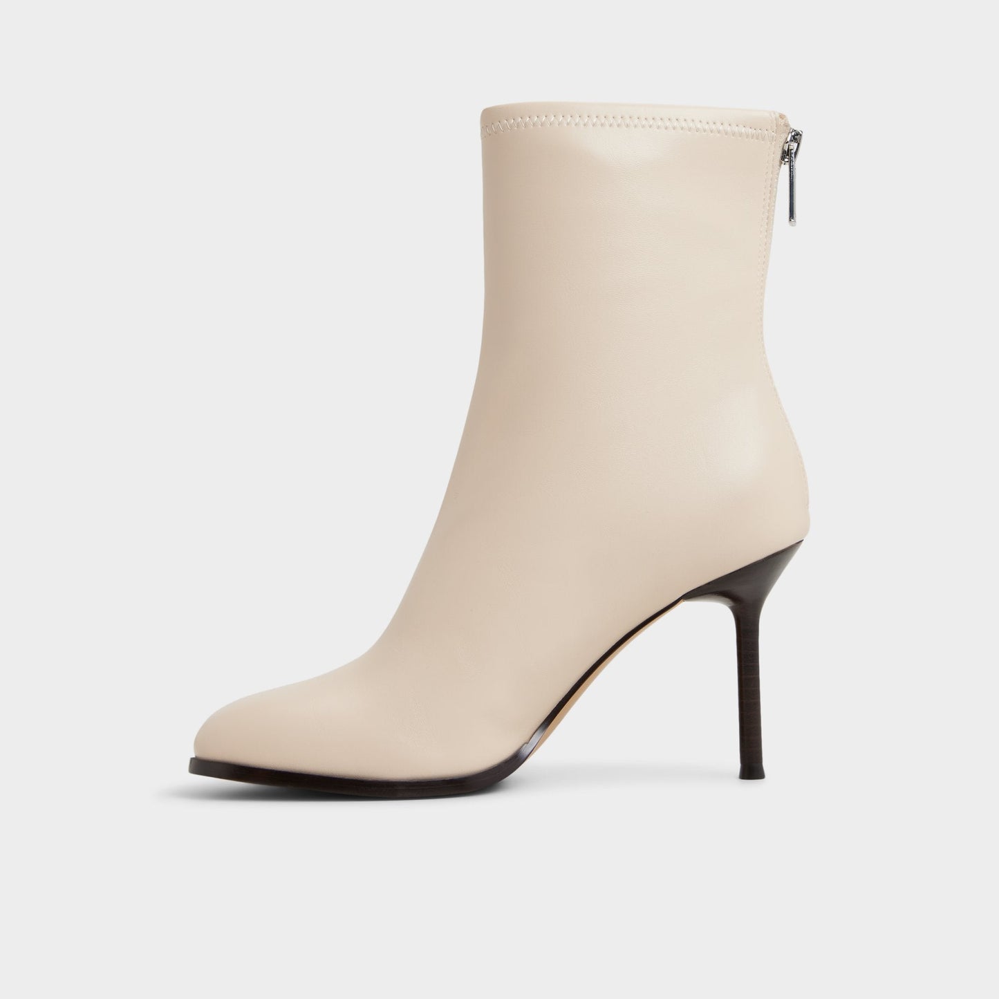 Evander in Cream - Ankle boot, Stiletto heel - Cream