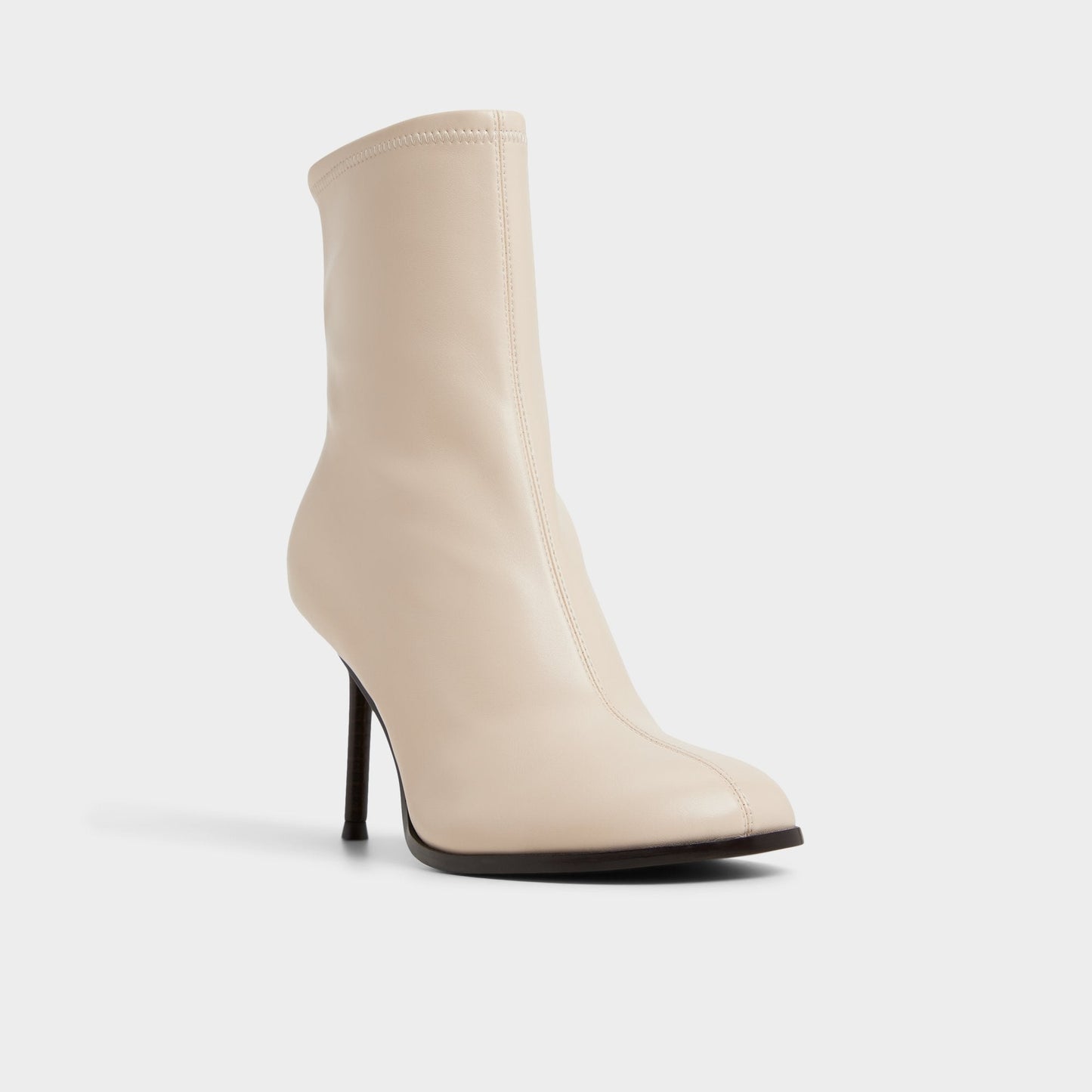 Evander in Cream - Ankle boot, Stiletto heel - Cream