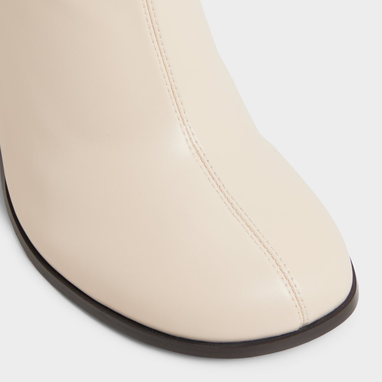 Evander in Cream - Ankle boot, Stiletto heel - Cream