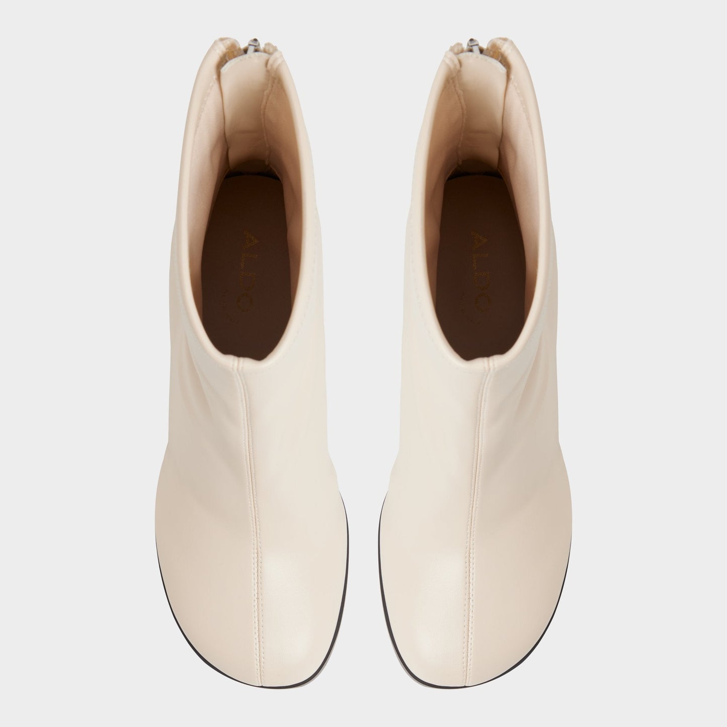 Evander in Cream - Ankle boot, Stiletto heel - Cream