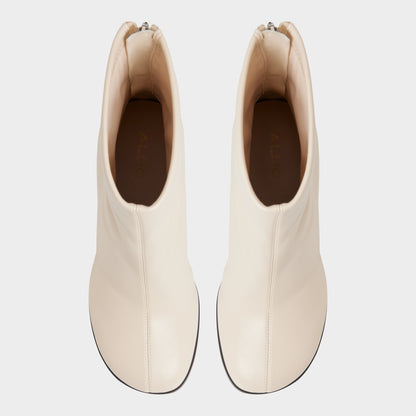 Evander in Cream - Ankle boot, Stiletto heel - Cream