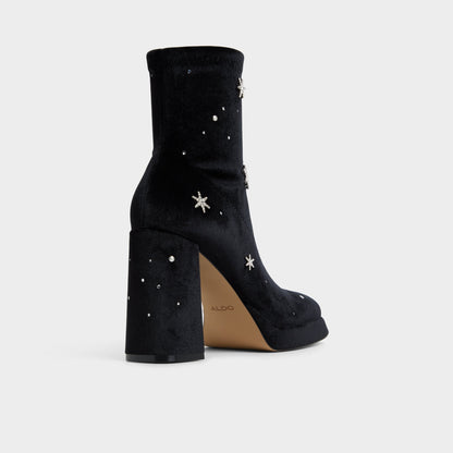 Starrie in Black - Ankle boot, Platform - Black