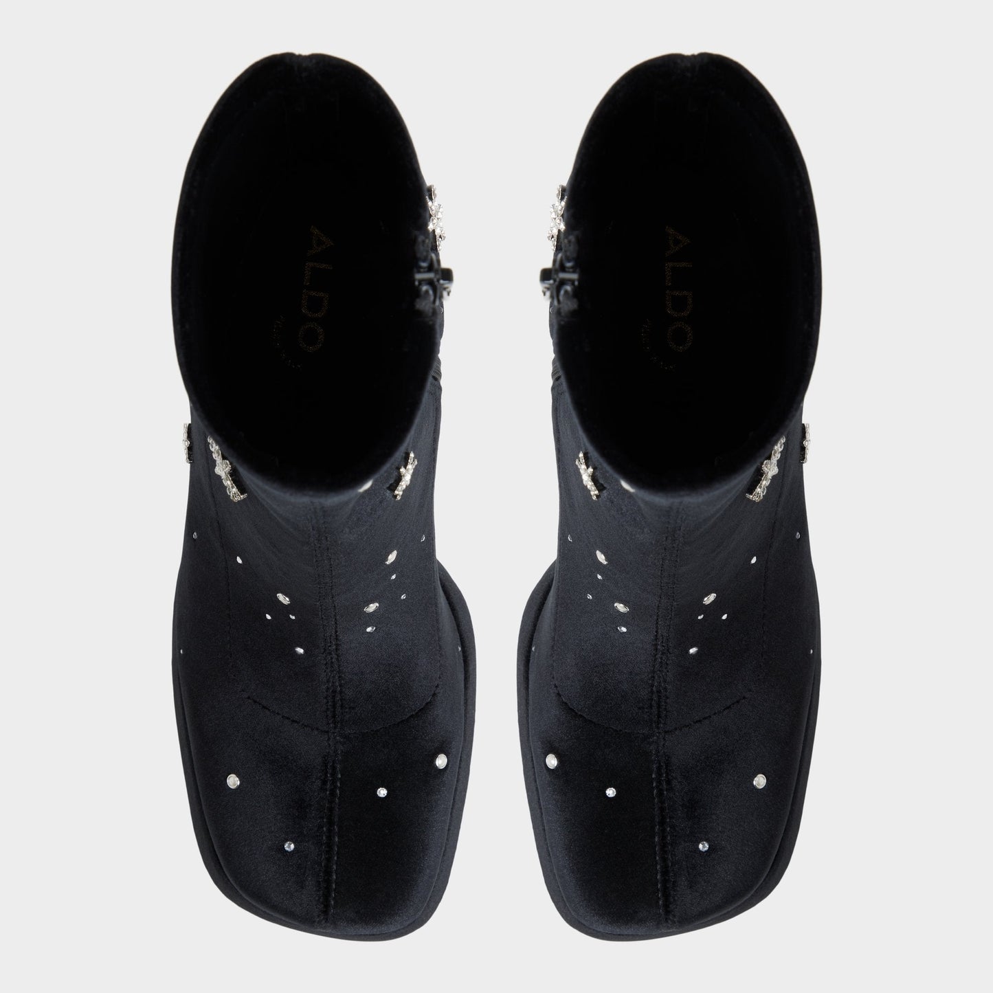 Starrie in Black - Ankle boot, Platform - Black