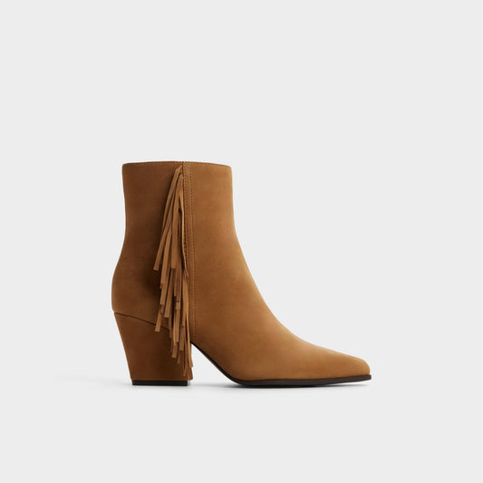 Shaniah in Light Brown - Ankle boot, Block heel - Light Brown