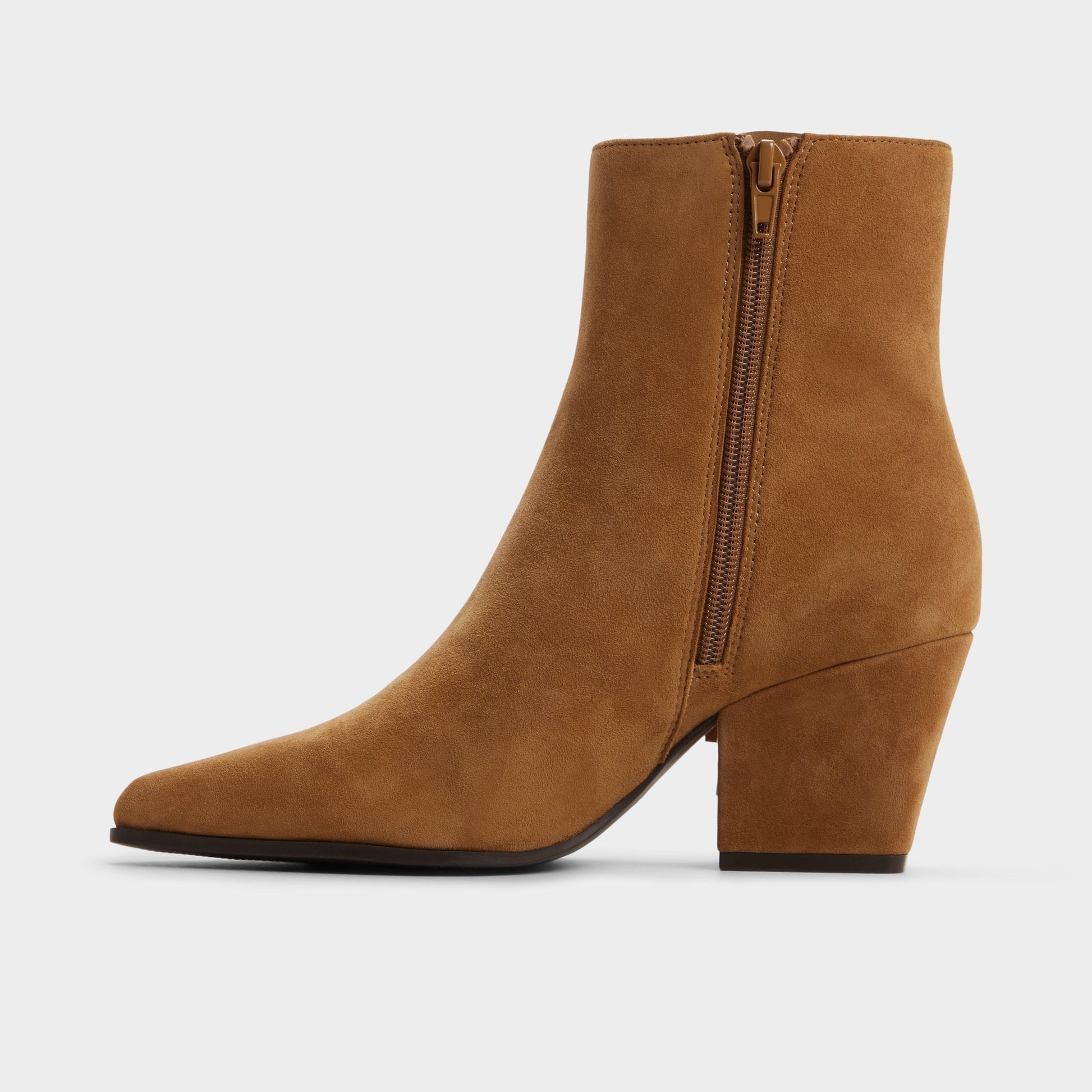Shaniah in Light Brown - Ankle boot, Block heel - Light Brown