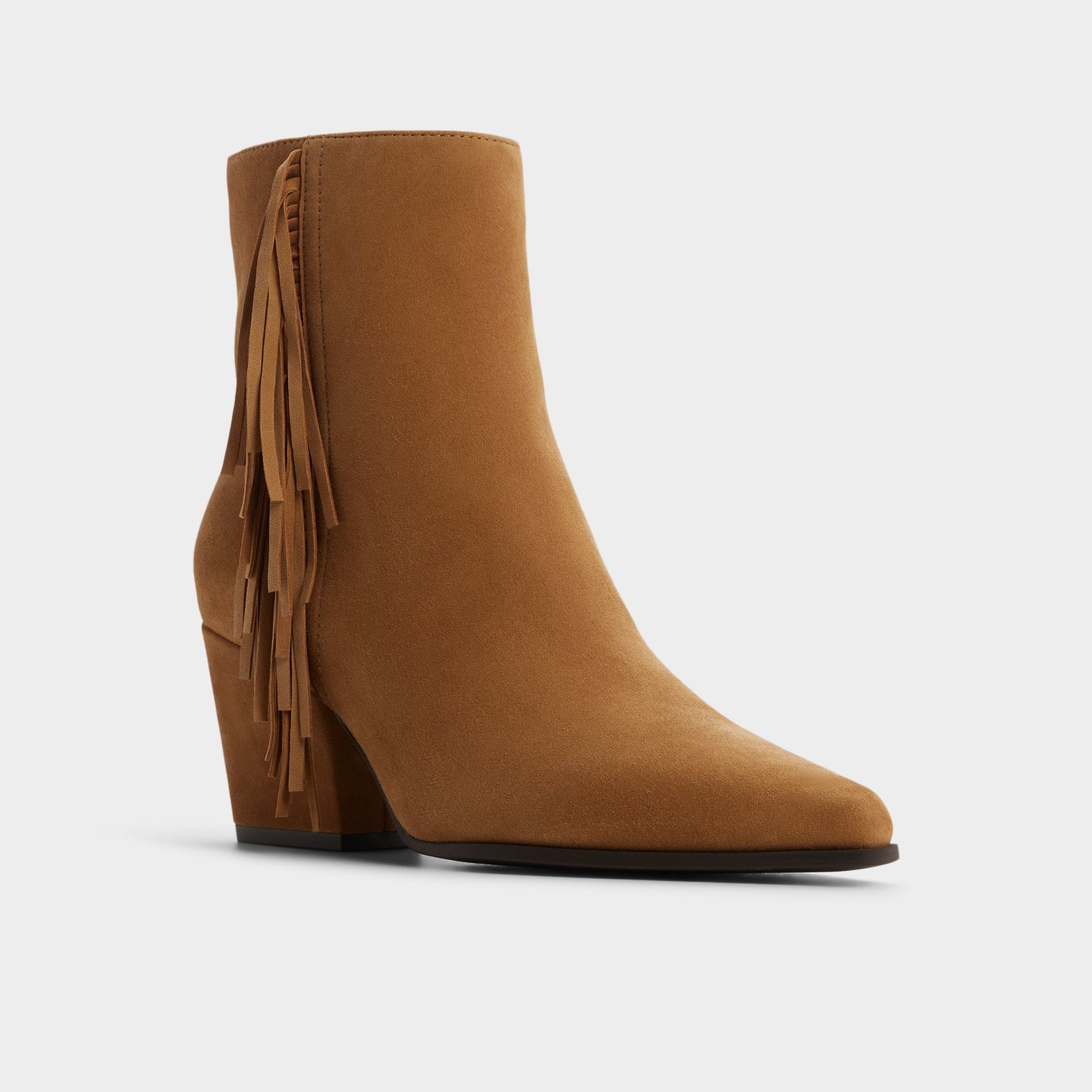 Shaniah in Light Brown - Ankle boot, Block heel - Light Brown