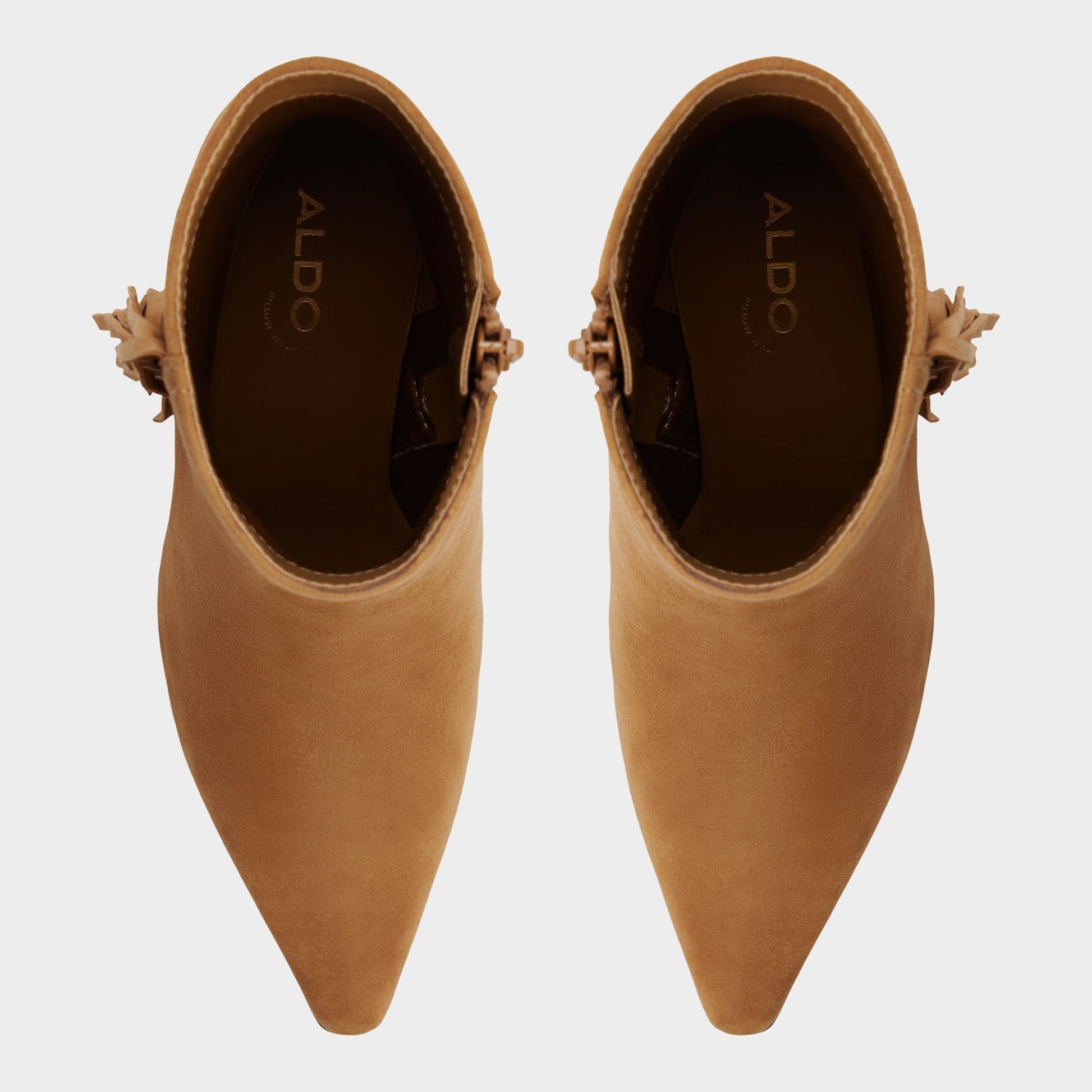 Shaniah in Light Brown - Ankle boot, Block heel - Light Brown