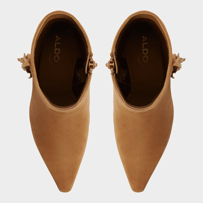 Shaniah in Light Brown - Ankle boot, Block heel - Light Brown