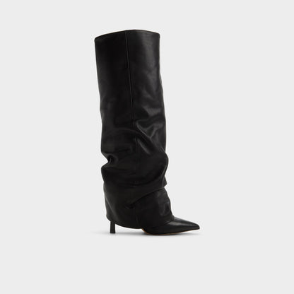 Enalavia - Knee-high boot, Stiletto heel - Black