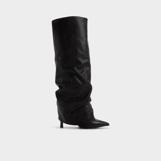 Enalavia - Knee-high boot, Stiletto heel - Black