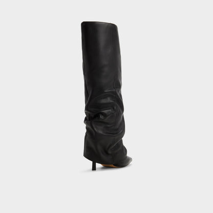 Enalavia - Knee-high boot, Stiletto heel - Black