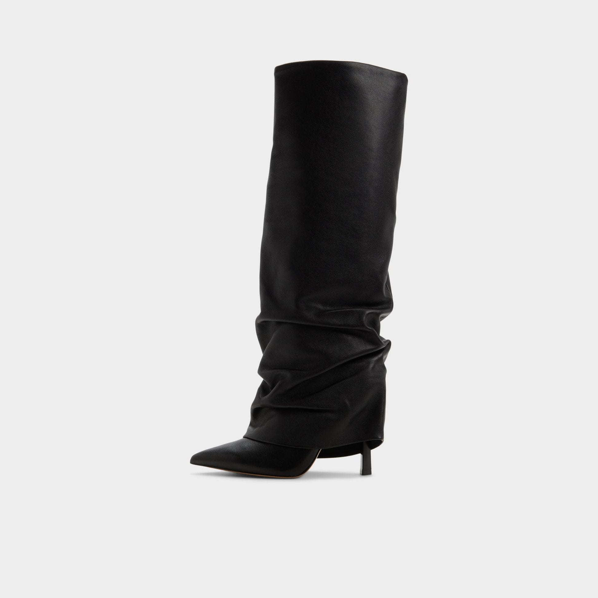 Enalavia - Knee-high boot, Stiletto heel - Black