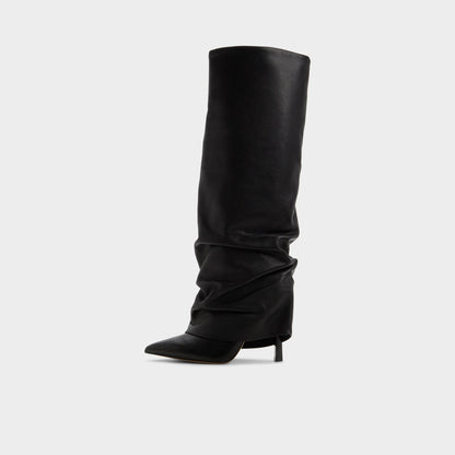 Enalavia - Knee-high boot, Stiletto heel - Black