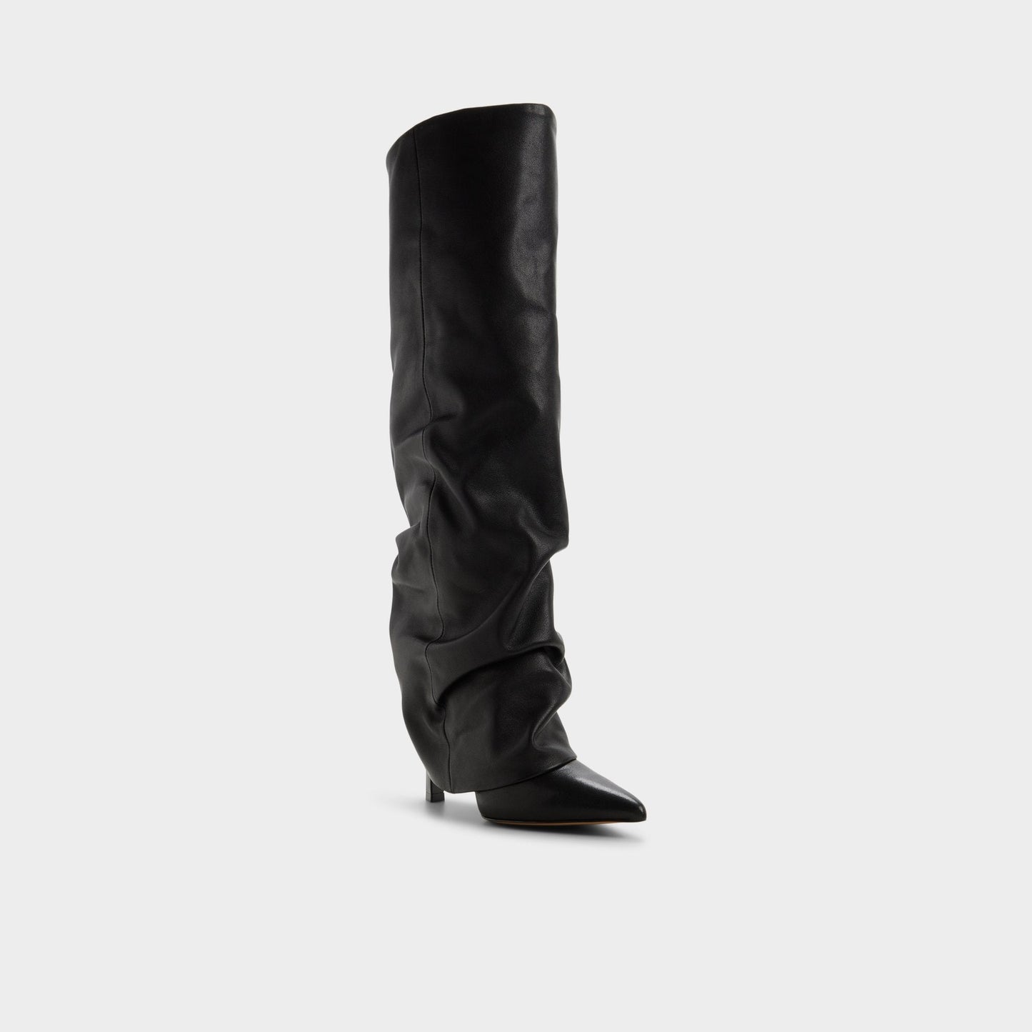 Enalavia - Knee-high boot, Stiletto heel - Black