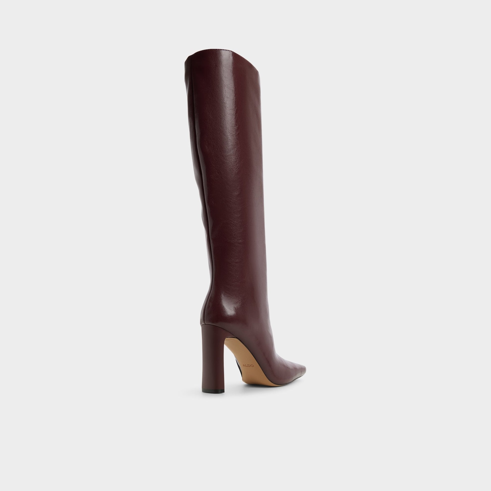 Elyne in Burgundy - Knee-high boot - Burgundy