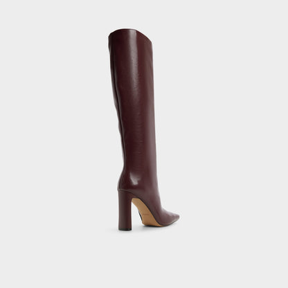 Elyne in Burgundy - Knee-high boot - Burgundy