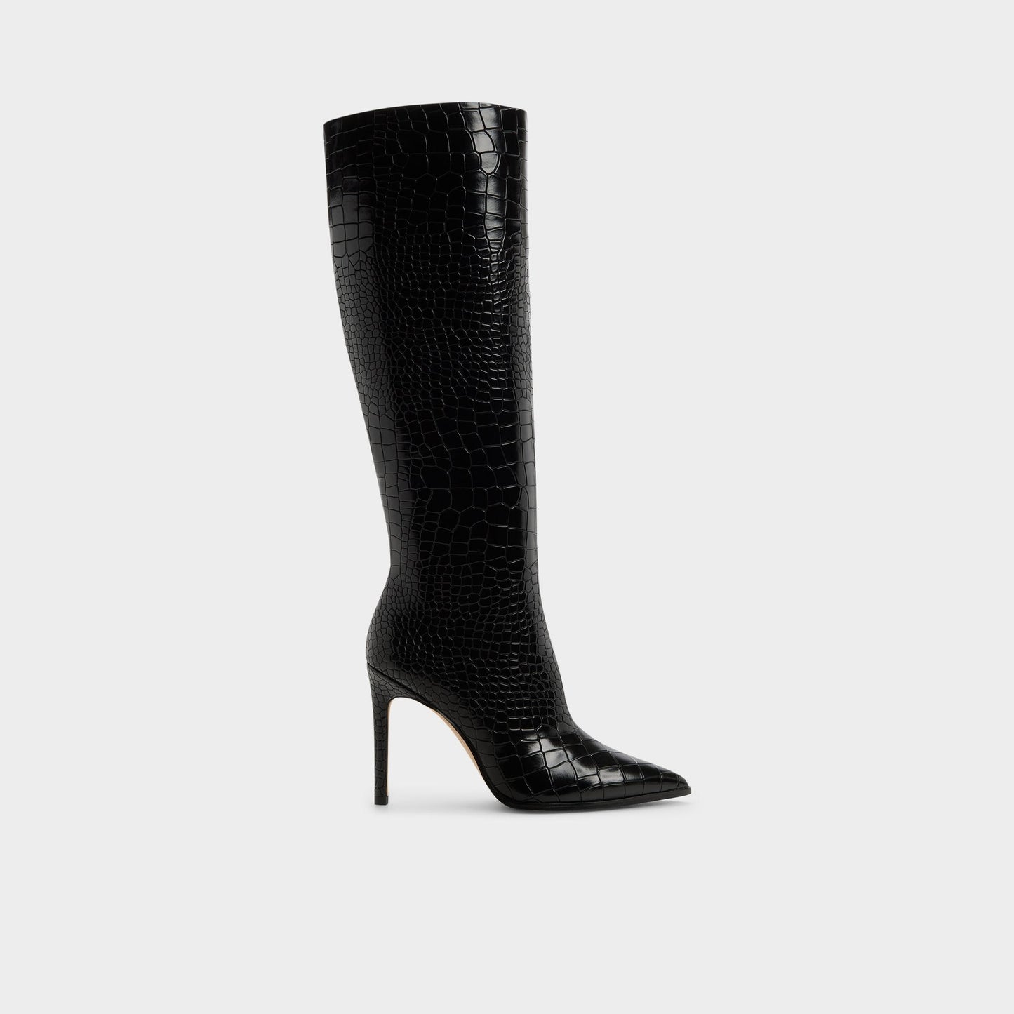 Alabrenda - Knee-high boot, Stiletto heel - Black