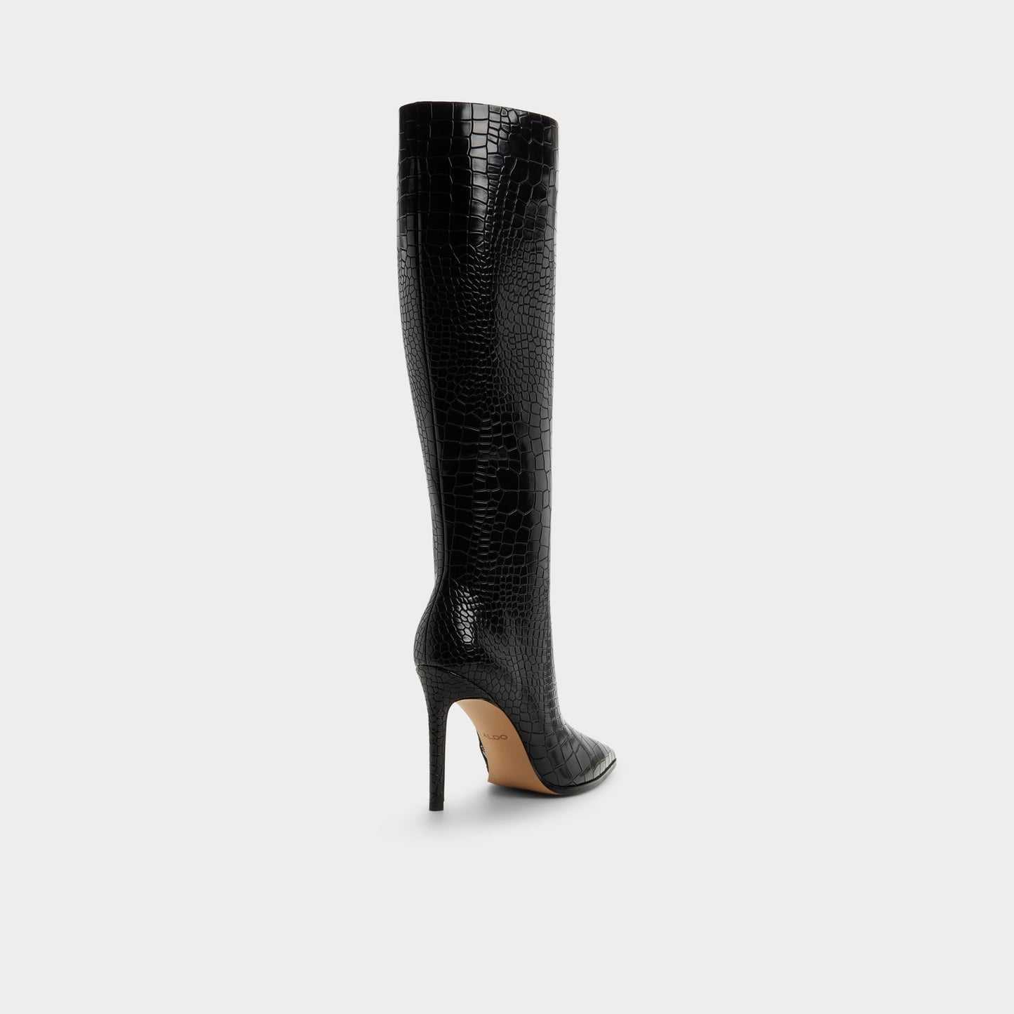 Alabrenda - Knee-high boot, Stiletto heel - Black