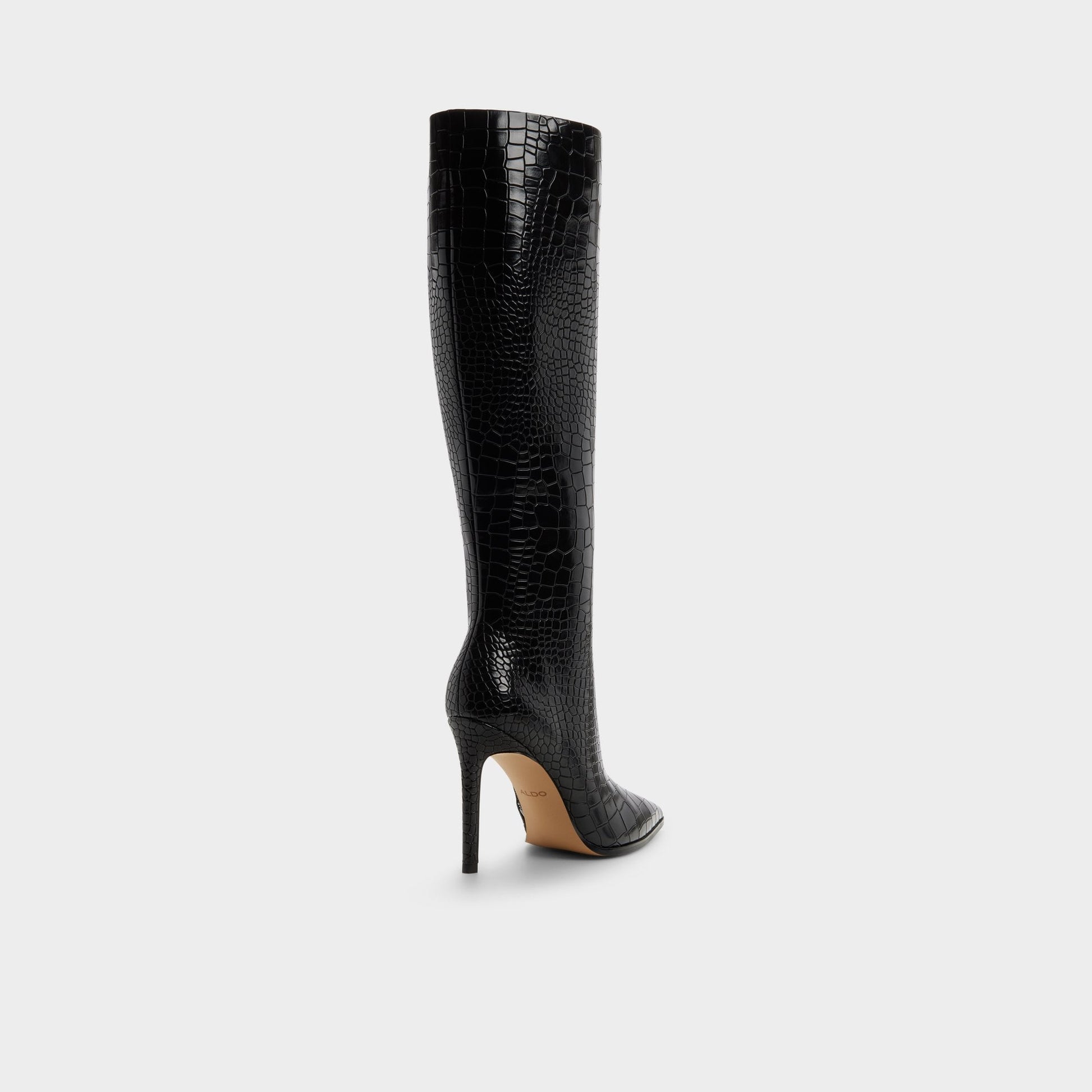 Alabrenda - Knee-high boot, Stiletto heel - Black