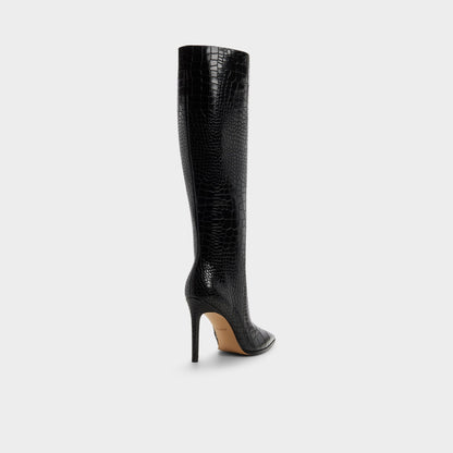 Alabrenda - Knee-high boot, Stiletto heel - Black