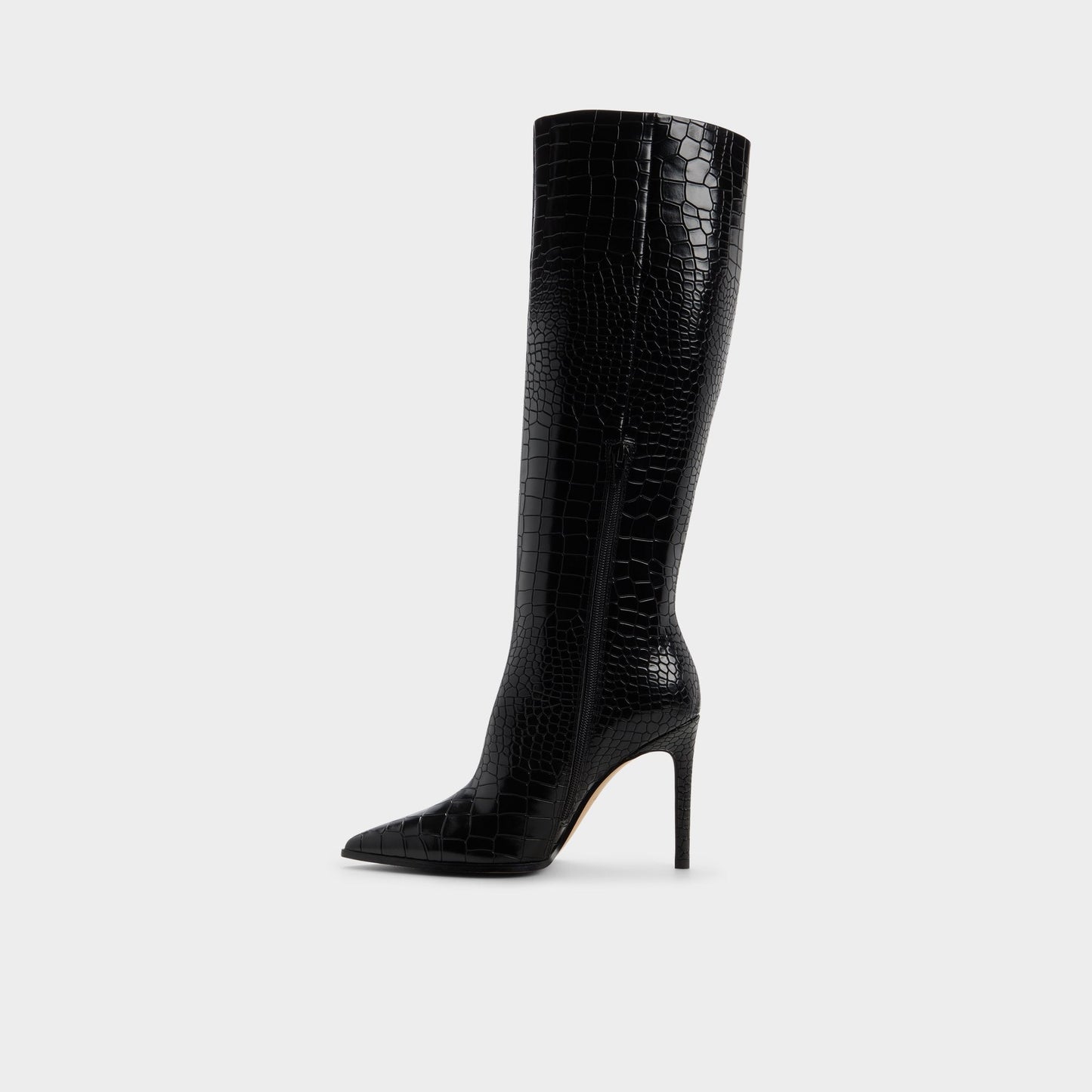 Alabrenda - Knee-high boot, Stiletto heel - Black