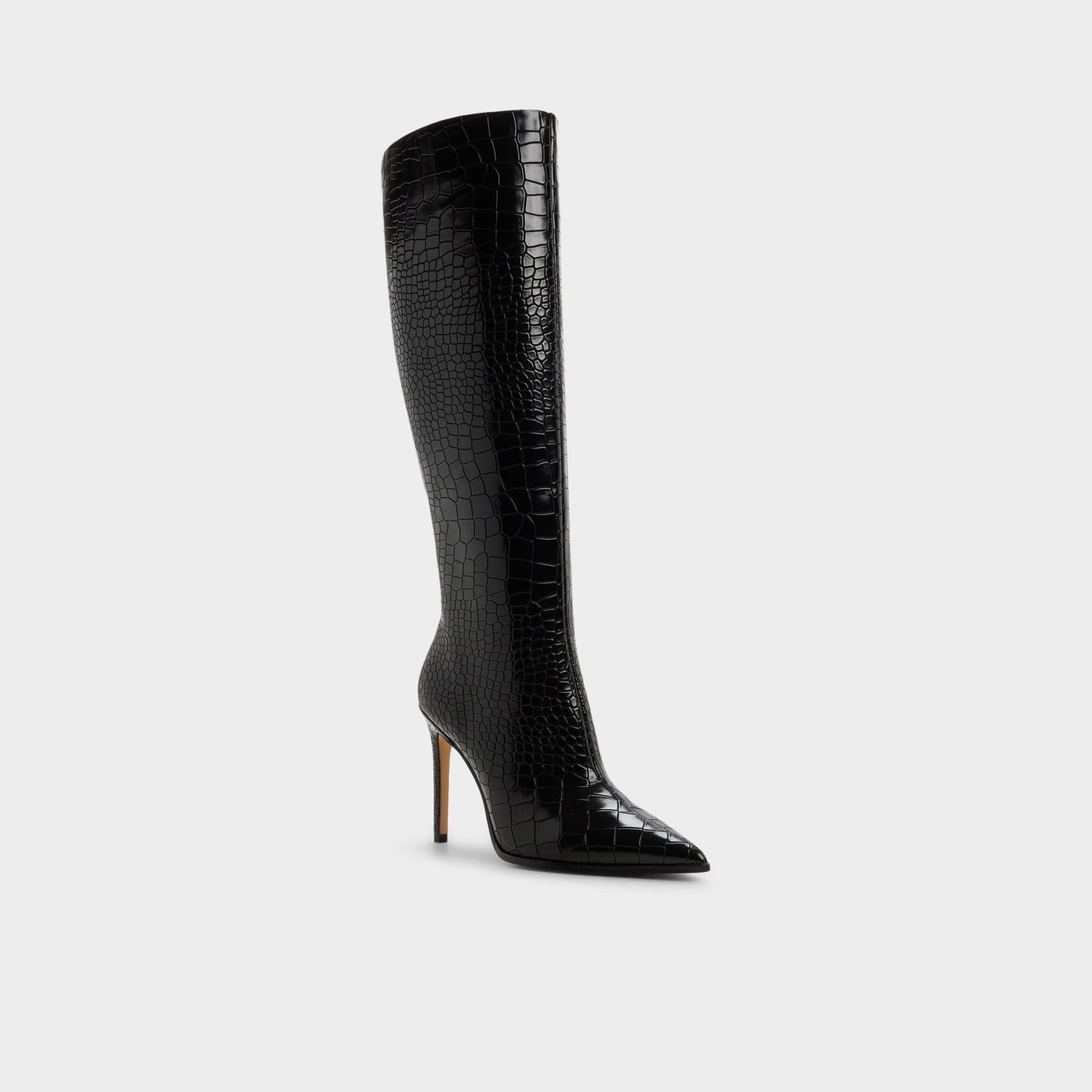 Alabrenda - Knee-high boot, Stiletto heel - Black