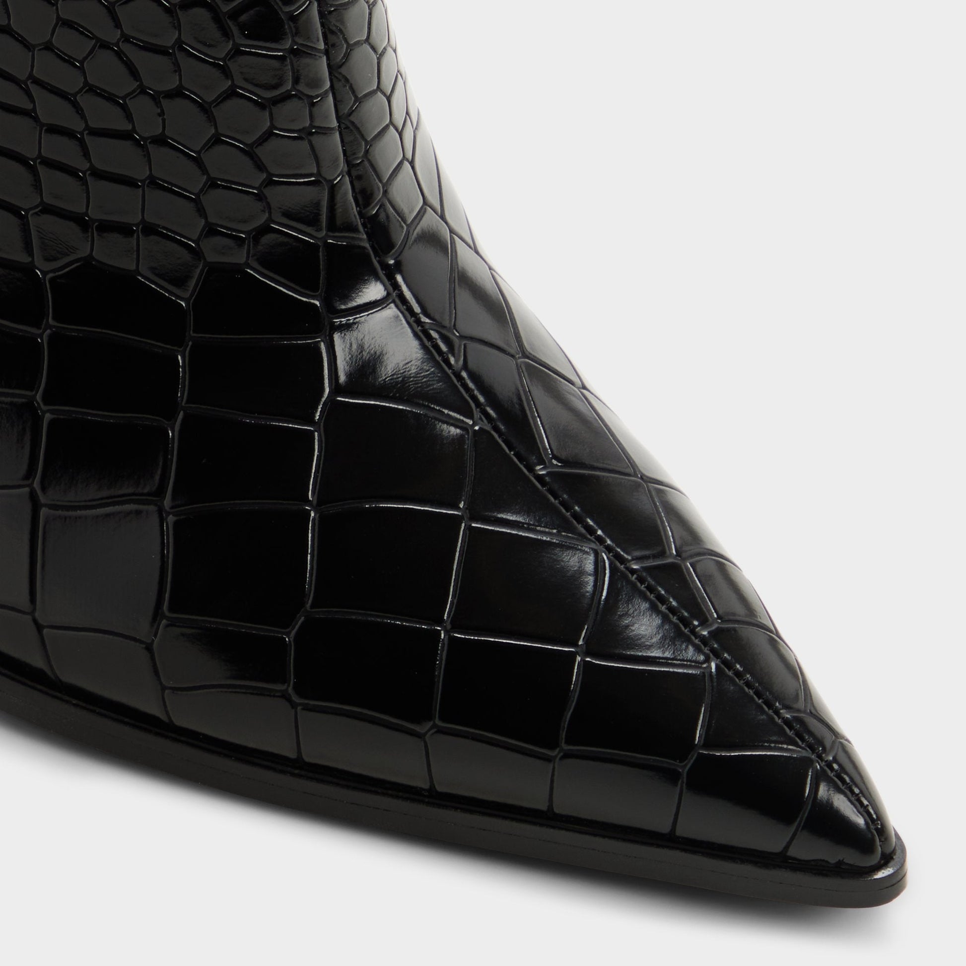 Alabrenda - Knee-high boot, Stiletto heel - Black