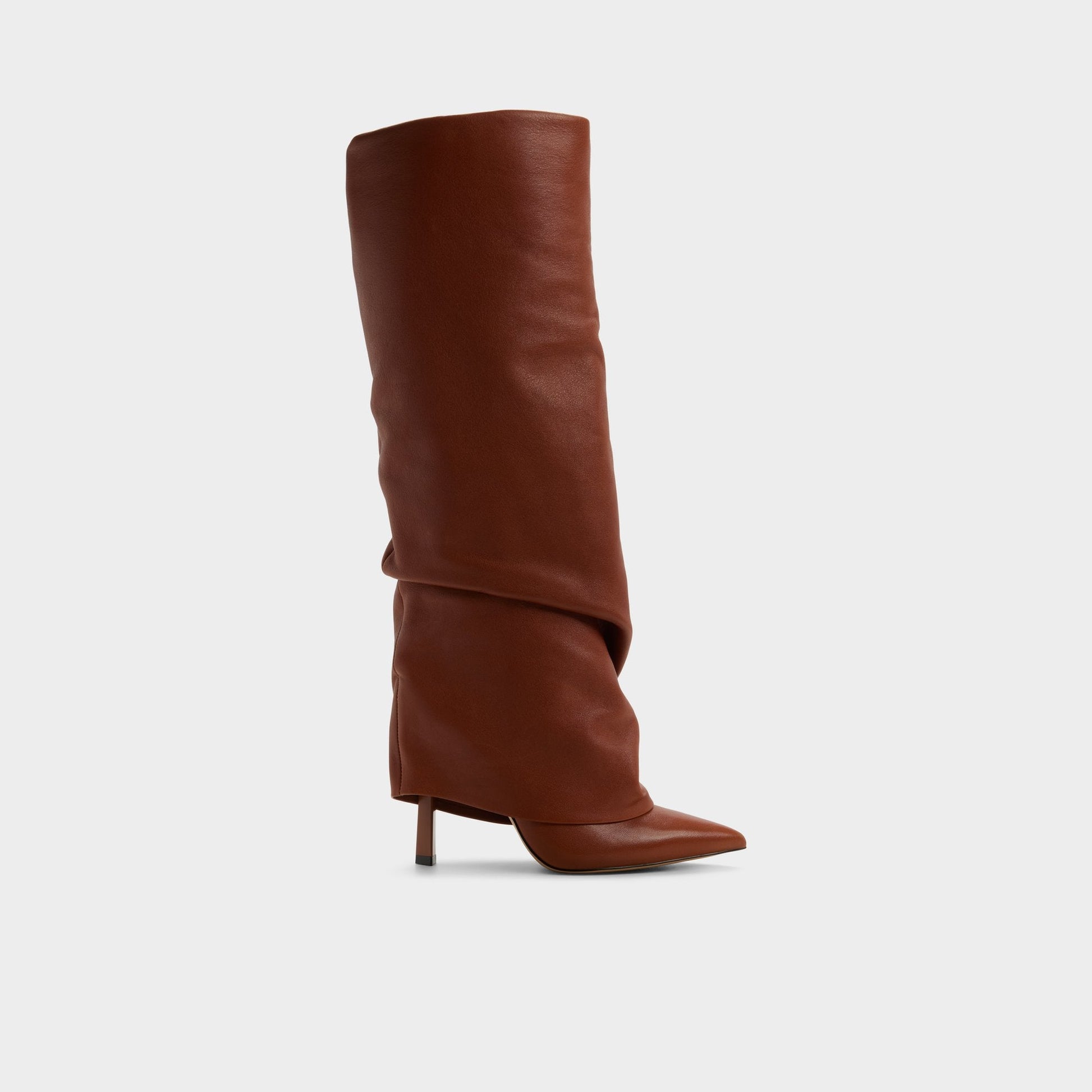 Enalavia - Knee-high boot, Stiletto heel - Tan
