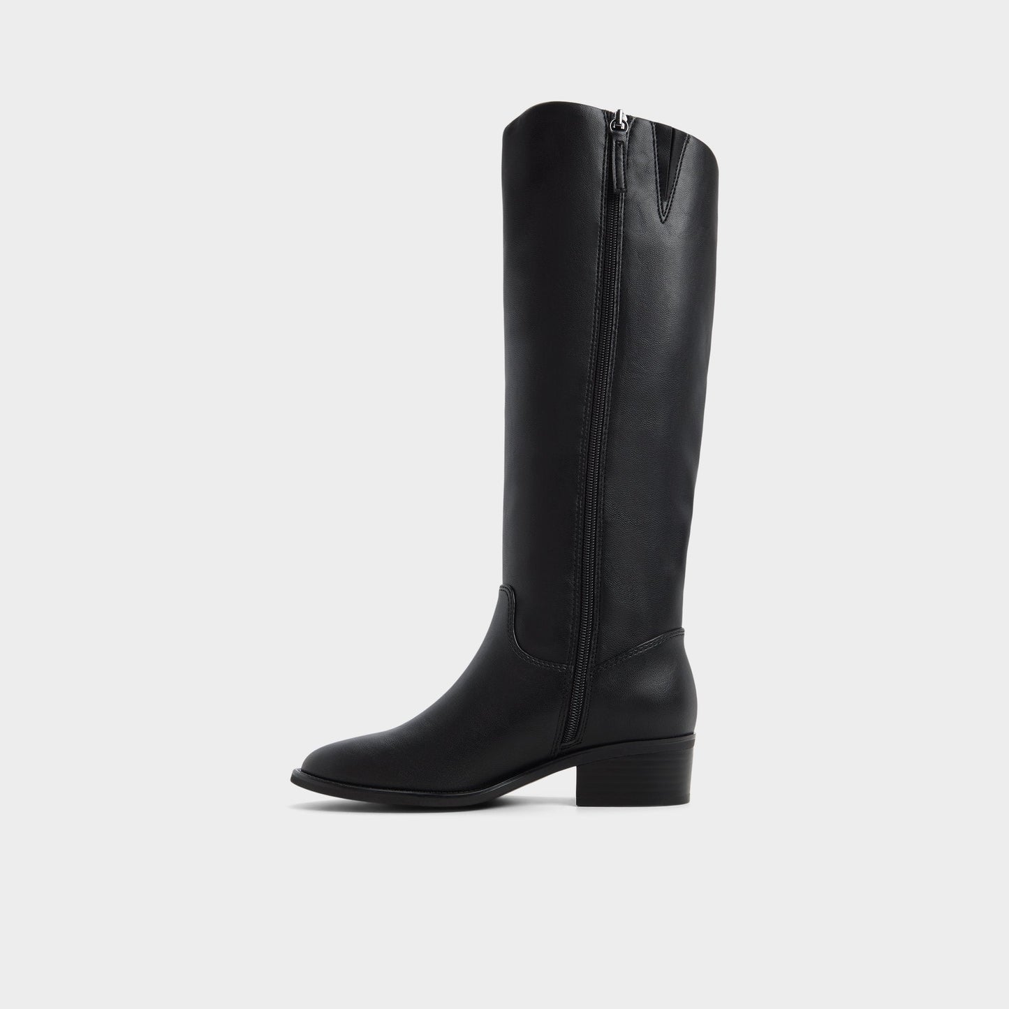 Kaydienh in Black - Knee-high boot, Block heel - Black