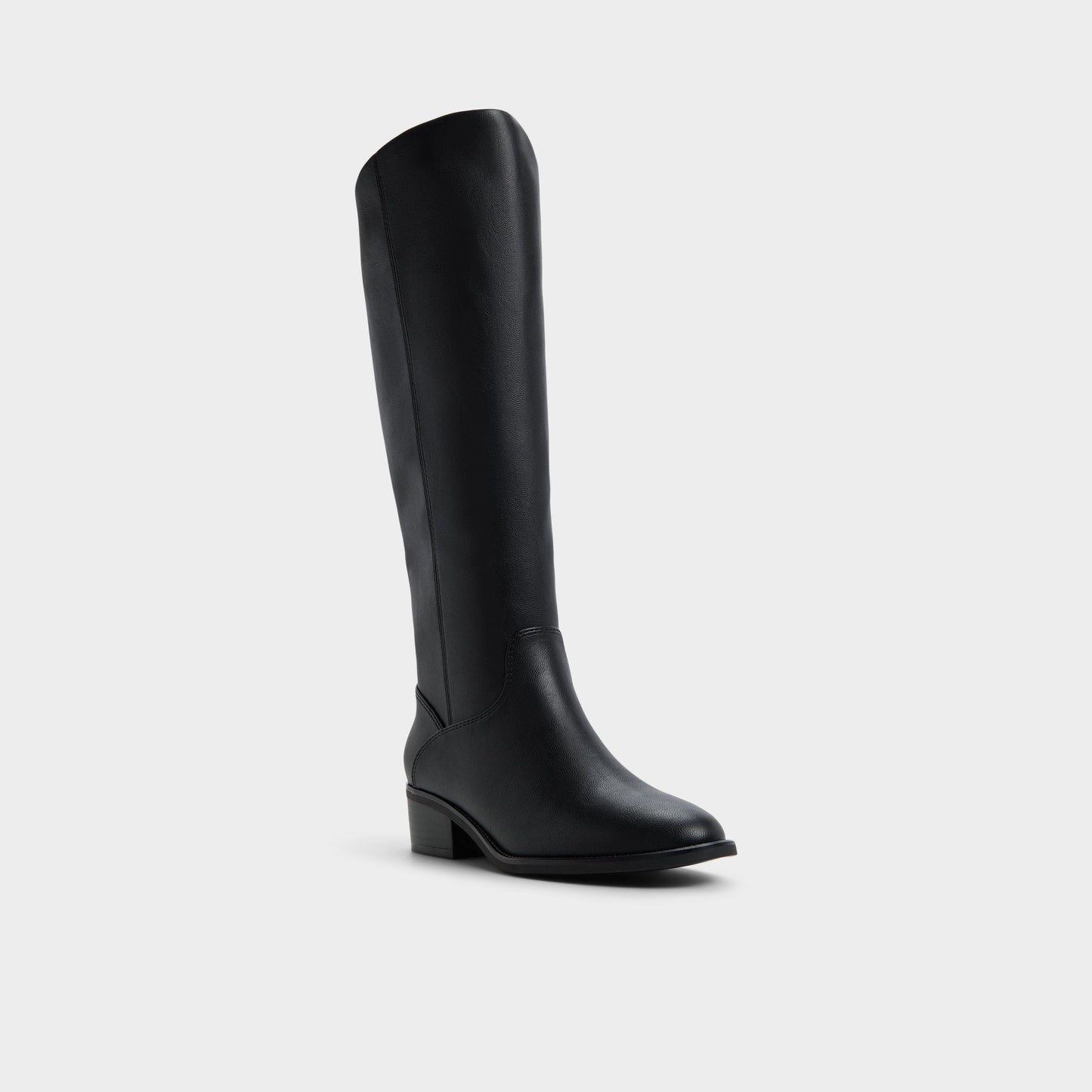 Kaydienh in Black - Knee-high boot, Block heel - Black