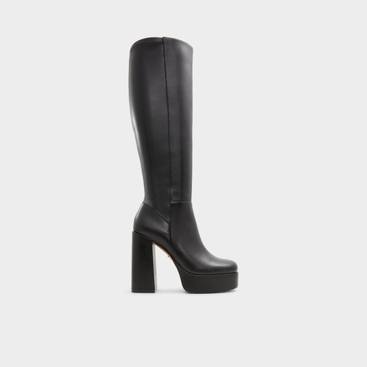 Albie Black Women's Tall Boots - Knee-high boot, Platform - Black