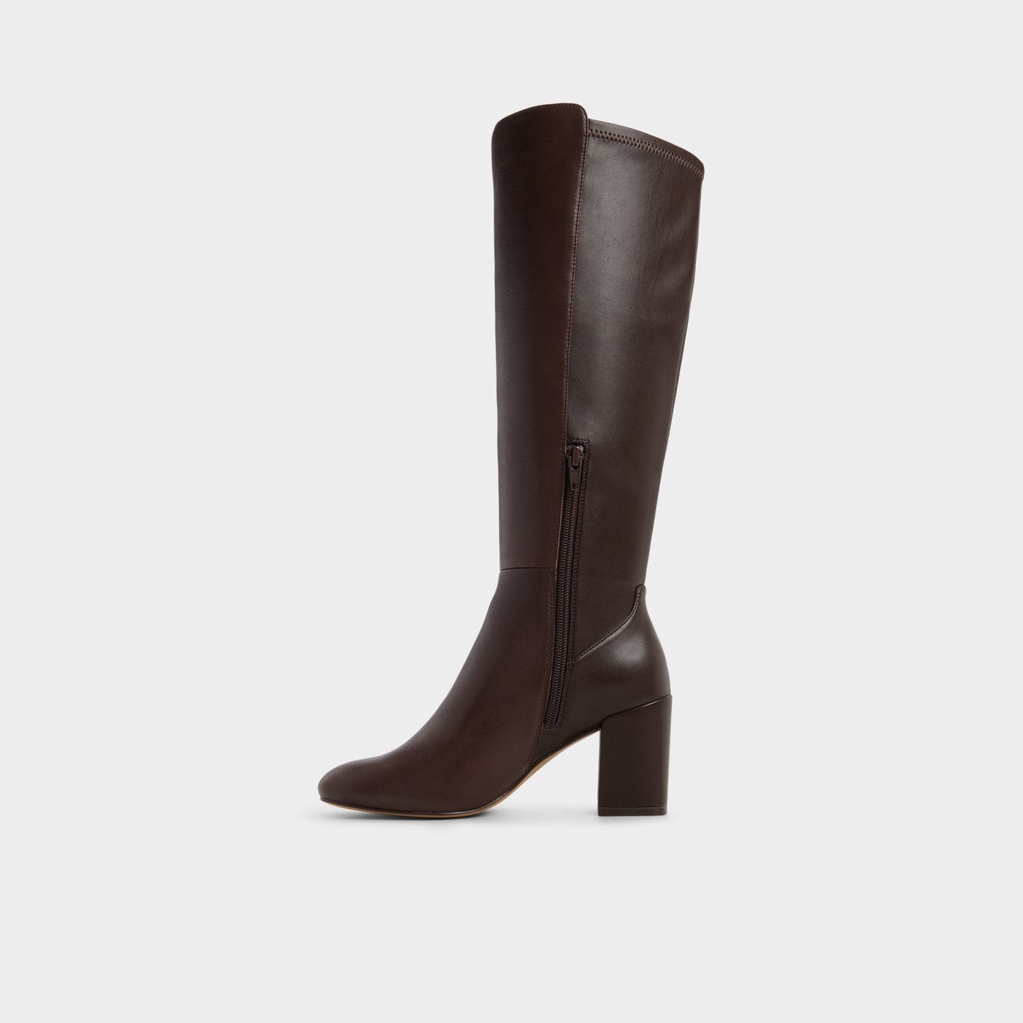 Satori Brown Overflow Women's Tall Boots - Knee-high boot, Block heel - Brown overflow
